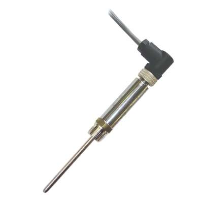 [NTAA3212A1CLE00Z1] Tel-Tru Industrial RTD w/Compact Transmitter, -50/150C, 1/2" NPT, 12" Probe, 0.25" Diameter Probe, M12 w/out Mating Connector, Integrated Transmitter - Compact