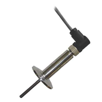 [STAA32042050E00Z1] Tel-Tru Sanitary RTD w/Compact Transmitter, 0/200F, 2" Sanitary Flange, 4" Probe, 0.25" Diameter Probe, M12 w/out Mating Connector, Integrated Transmitter - Compact