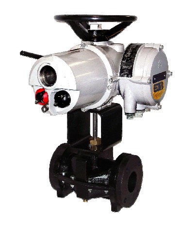 [6" CER Electrically-Actuated Pinch Valve] Onyx 6" CER Pinch Valve, Full Round, Single Pinch, Enclosed Construction, Rotork IQM25 PRO FA14 A Electric Actuator Operated, 2 Year Warranty
