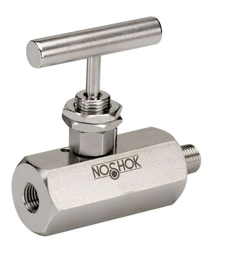 [504-MFS] 500 Series Standard, Soft Seat Needle Valve, 1/2" NPT, Male x Female, 316 SS, 0.187" Orifice