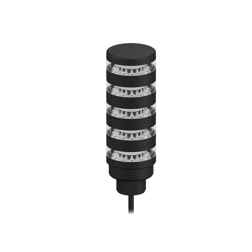 [93808] Beacon Tower Light, Gray Housing: 5-Color Indicator (TL50BLYYRRGC)