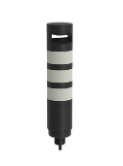 [97463] TL70 Tower Light, Black Housing: 3-Color Audible Indicator (TL70ZGYRA)